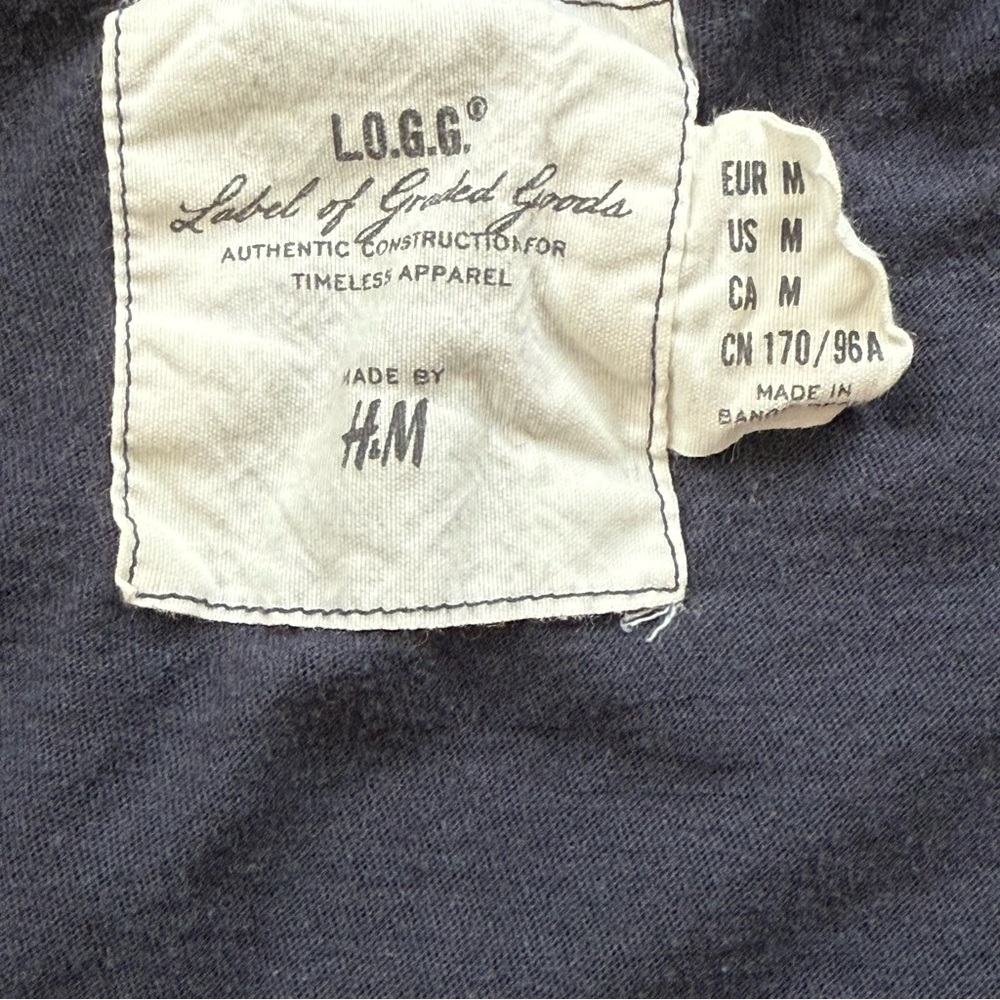 H&M Navy Graphic Tee Women’s Size Medium - Picture 5 of 6